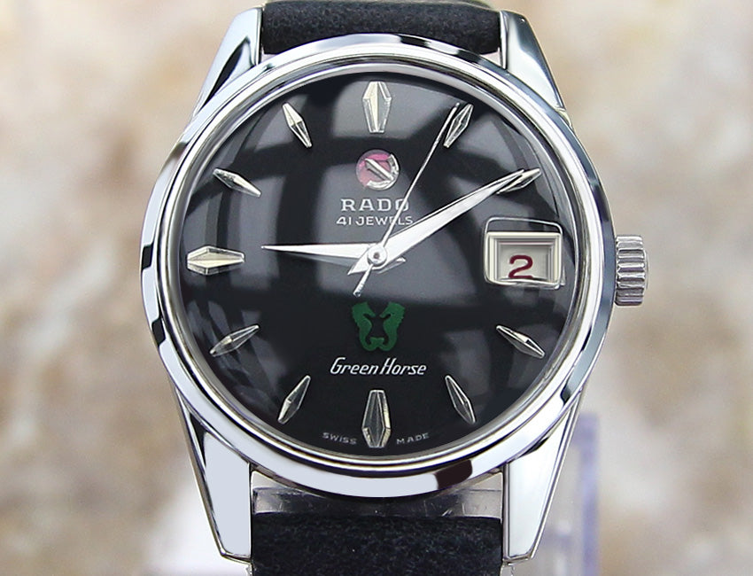 Rado Green Horse Vintage Watch Automatic 25 Jewels Round