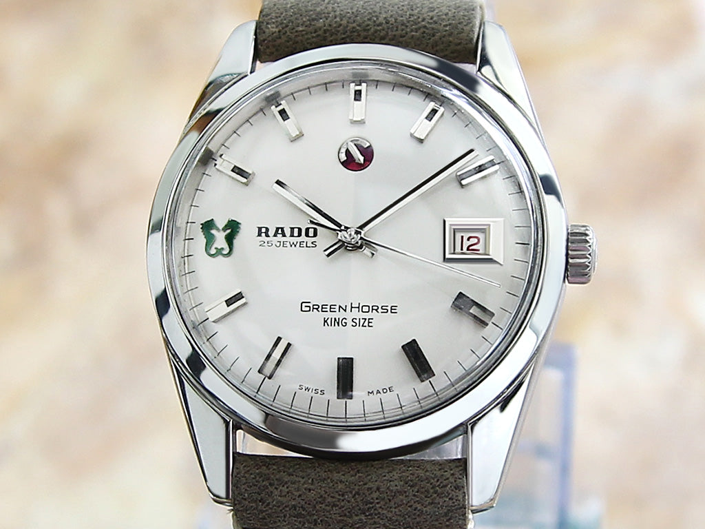 Rado Green Horse King Size Swiss Made 1960s Investment Grade Men's Wat