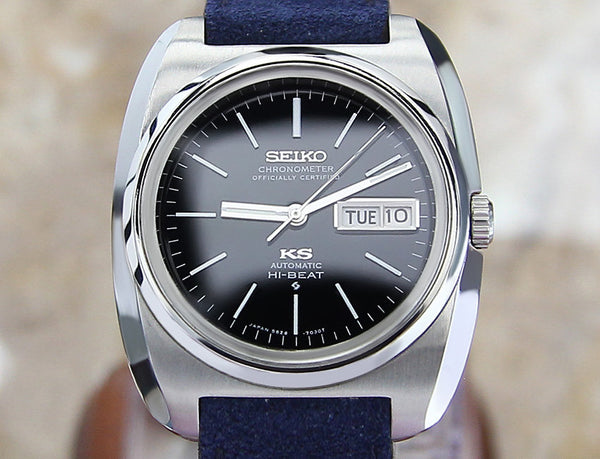 King Seiko Chronometer Hi Beat 5626 7030 SS 39mm Auto Watch