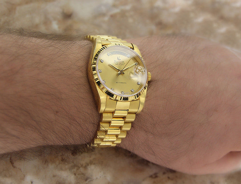 Bulova Super Seville Swiss Pristine Gold Plate Superb Quality Men's Watch
