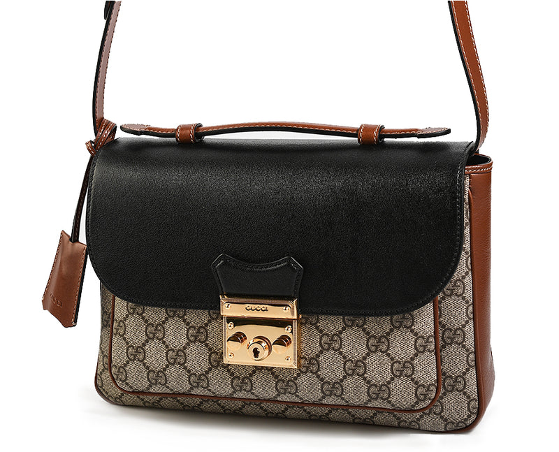 Gucci 644527 Peddlelock Small Women's Shoulder Bag (Beige)