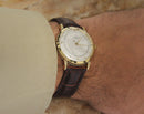 Omega 18k Solid Gold Sde 1944 Mens Automatic Watch Swiss Made