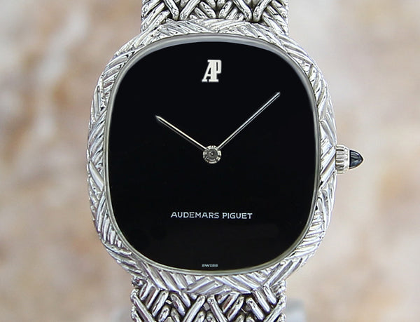 1990s Audemars Piguet 18k Solid White Gold Men's Watch