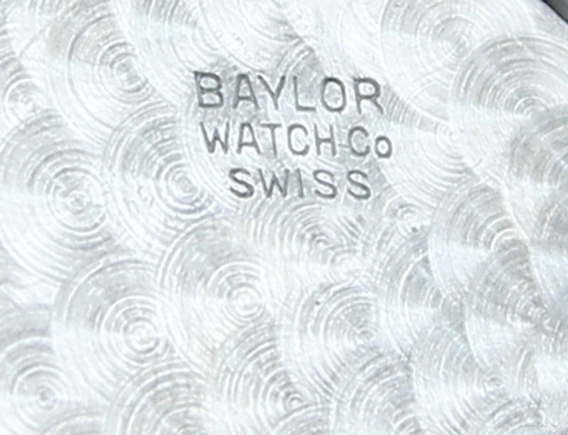 1960s Black Baylor Men's Dress Watch