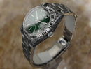 Bulova Super Seville Carved Men's Watch - Green Dial