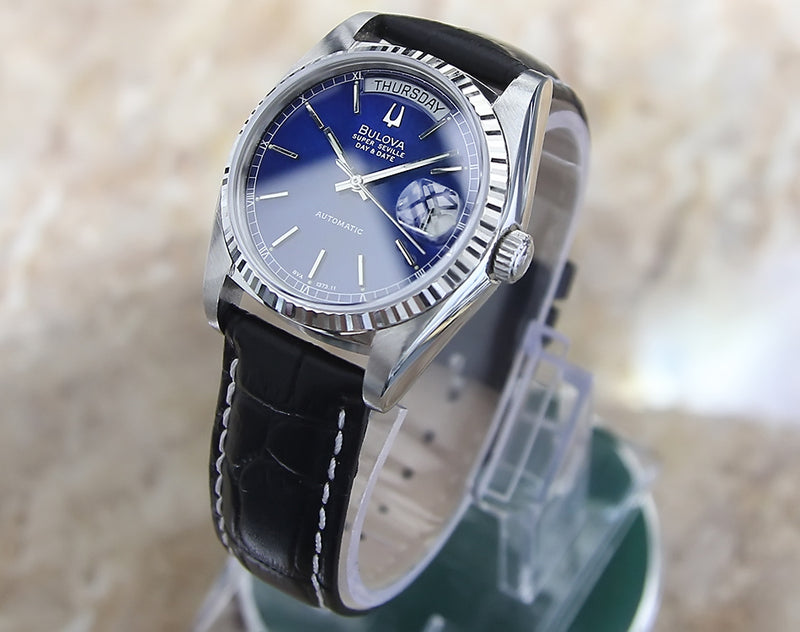 Bulova Super Seville Mint Grade Swiss Made Men’s Automatic 1980 Watch