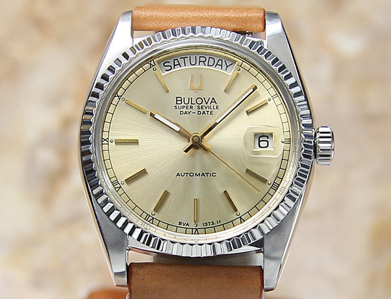 1980 Bulova Super Seville Men's Watch - Golden DIal