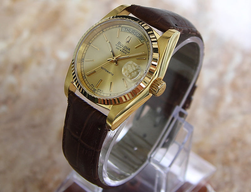 1980's 36mm Bulova Super Seville Swiss Made Men's Watch