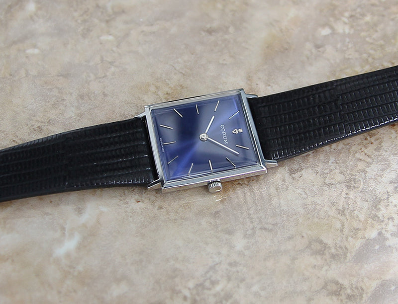 Corum Rare Mens Swiss Luxury Mens SS Manual 1970 Watch