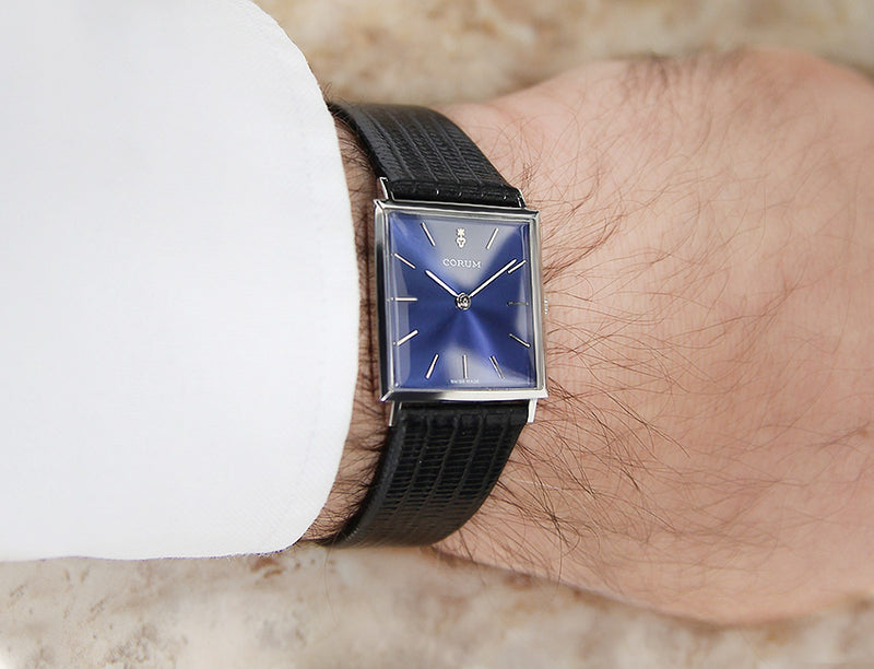 Corum Rare Mens Swiss Luxury Mens SS Manual 1970 Watch