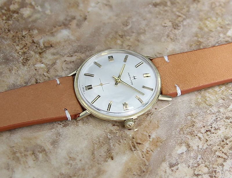 Hamilton Solid 14k Gold Men's Watch
