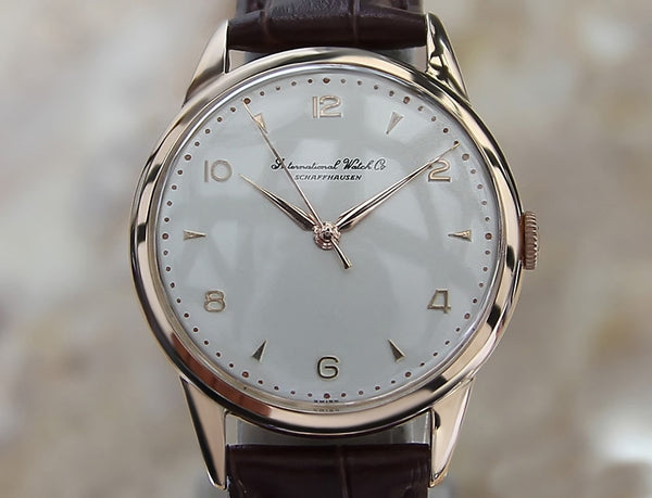 IWC 18k Rose Gold Vintage Men's Watch