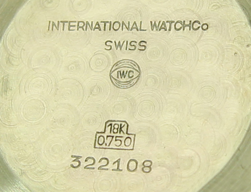 IWC 8k Gold Vintage Men's Watch