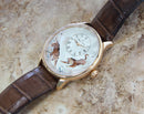 Jaquet Droz Petite Minute Tiger 18k Rose Gold Museum Quality Men’s Watch