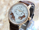 Jaquet Droz Petite Minute Tiger 18k Rose Gold Museum Quality Men’s Watch