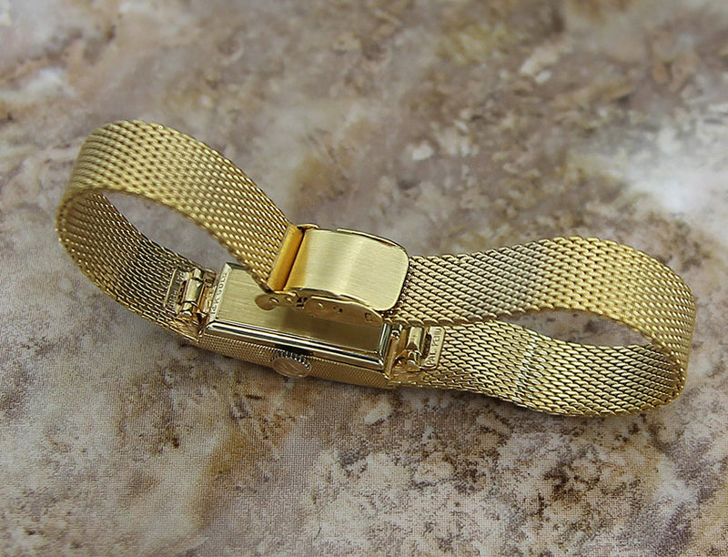 Longines 14k Solid Gold 1960s Ladies Rare Vintage Classic Watch