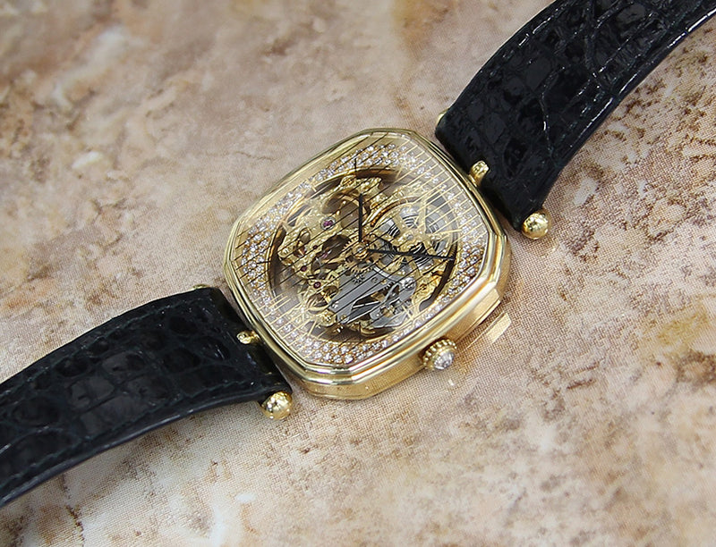 Loyal Watch Co Rare Original Swiss Made Skeleton Men’s Watch c 2000