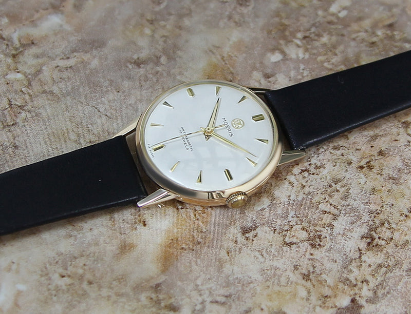 Moeris Swiss 1960 18k Gold men's 34mm Manual Watch