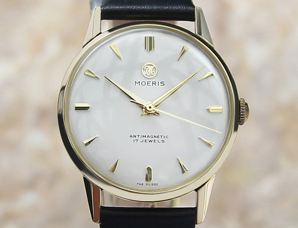 Moeris Swiss 1960 18k Gold men's 34mm Manual Watch