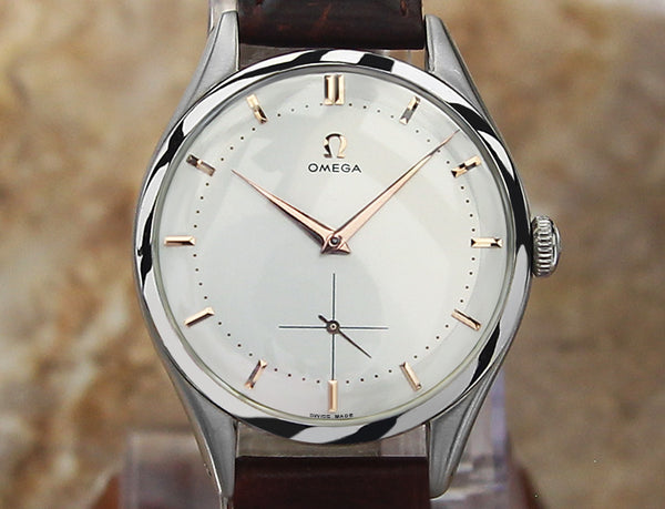 Omega Calibre 265 Swiss Made Mens 1947 SS 38mm Watch