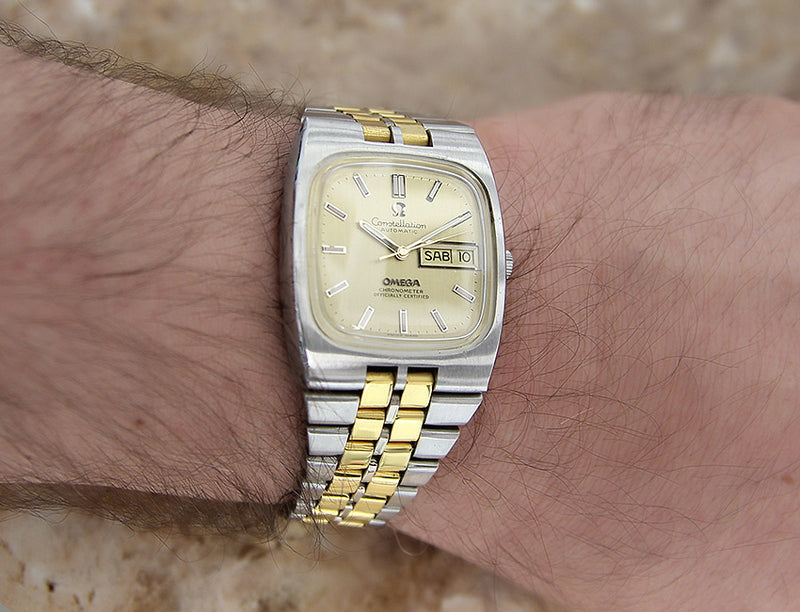 Omega Constellation Men's Watch -Golden Dial