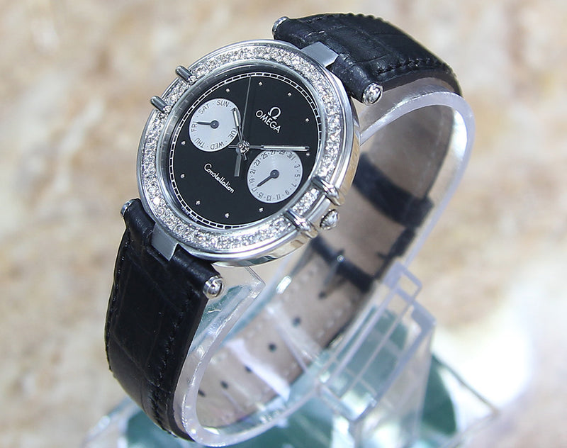 Omega Constellation Diamond Day Date Men's 1990 Mint Luxury Watch