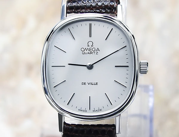 Omega DeVille Swiss Made Men's Luxury Quartz 1980s Watch