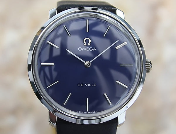 Omega DeVille Swiss Made Mens SS 1970 Vintage Watch