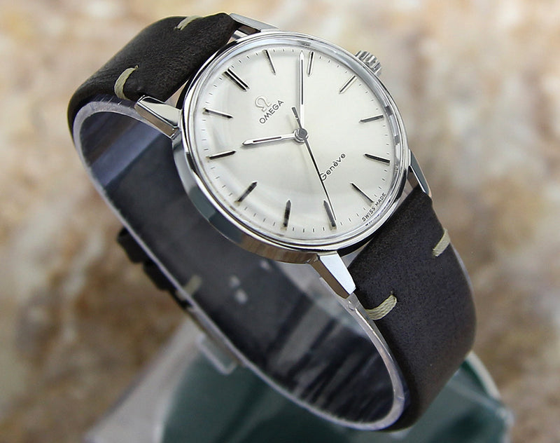 Omega Geneve Swiss Manual Calibre 601 SS Mens 1960 Watch