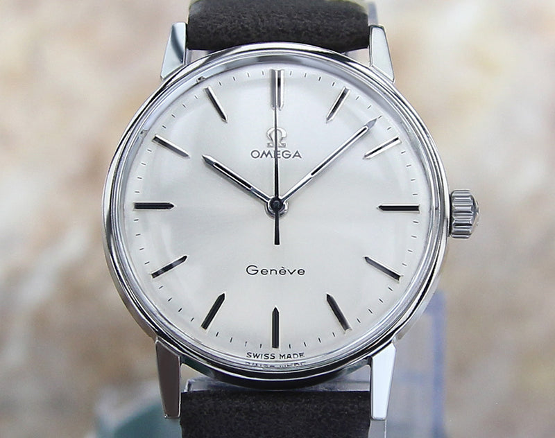 Omega Geneve Swiss Manual Calibre 601 SS Mens 1960 Watch