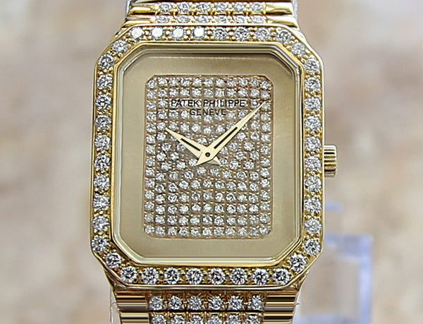 Patek Philippe 38421 18k Gold With Diamonds Set Watch