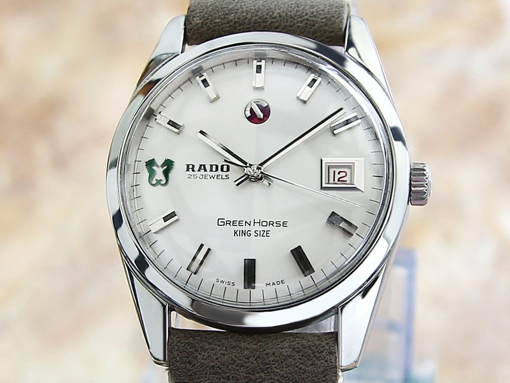 Rado Green Horse King Size Swiss Made 1960s Investment Grade Men's Wat