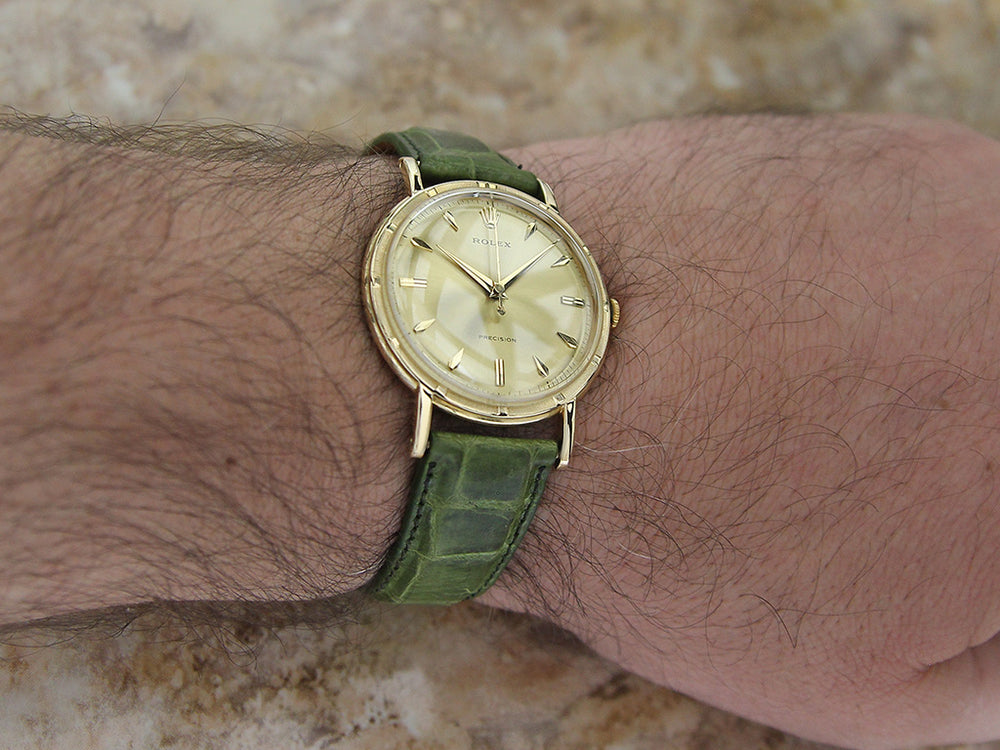 Rolex 8952 Exquisite 14k Solid Gold Men's Museum Quality
