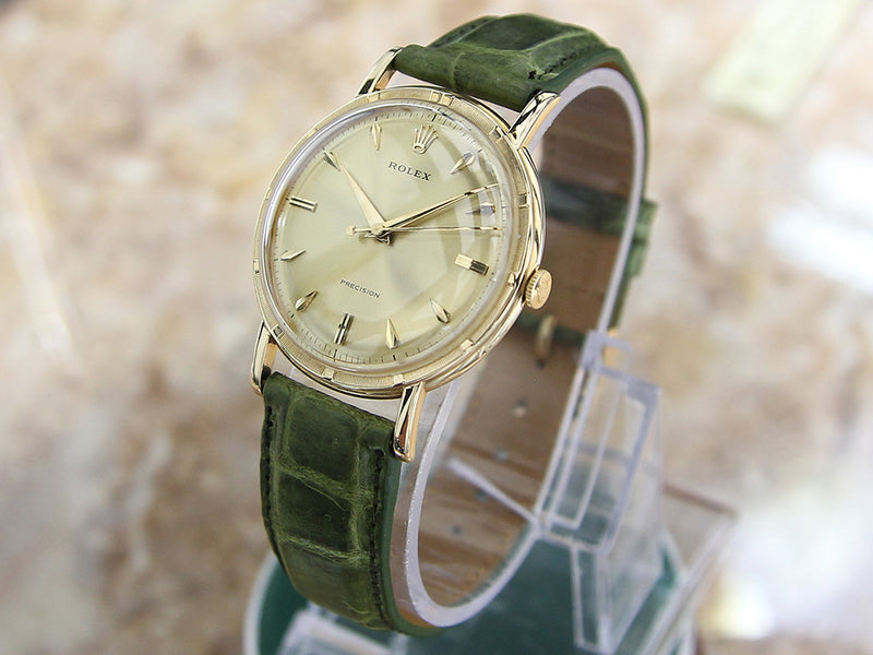 Rolex 8952 Exquisite 14k Solid Gold Men's Museum Quality 1955 Watch