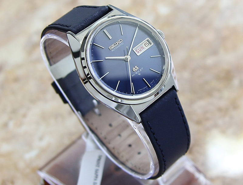 Grand Seiko Hi Beat 5646 7010 Blue Dial Automatic 36mm Made in Japan 1973