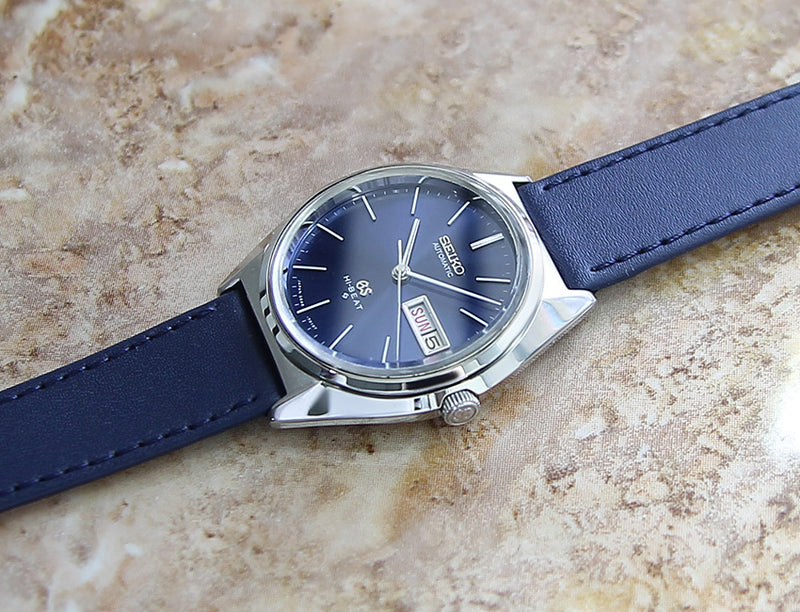 Grand Seiko Hi Beat 5646 7010 Blue Dial Automatic 36mm Made in Japan 1973