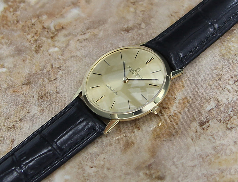 Universal Geneve Golden Shadow 18k Gold Swiss Watch