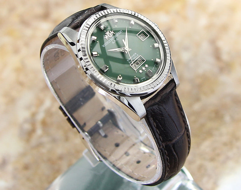 Orient Swimmer Day Date Made inJapan 1968 Atomatic Watch
