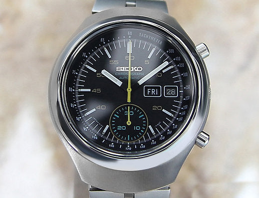 Seiko Mint Chronograph Ref 6139 7100 Japanese Collectible Vintage 40mm Watch